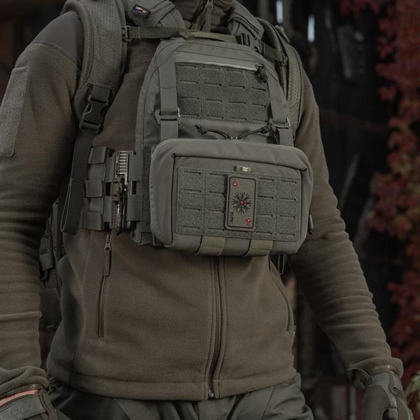 M-Tac patch map Helmet of Horror (embroidery) Ranger Green