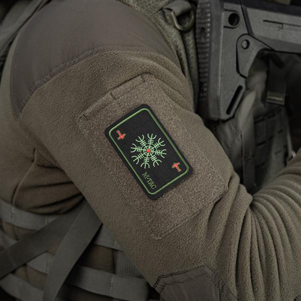 M-Tac patch map Helmet of Horror (embroidery) Ranger Green