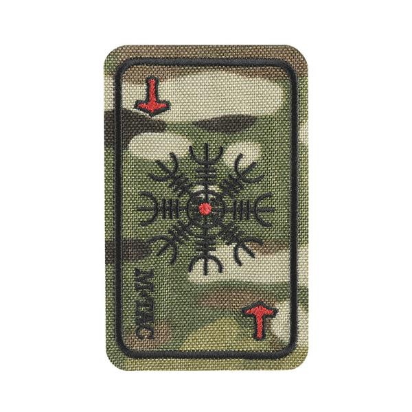 M-Tac patch map Helmet of Horror (embroidery) Ranger Green