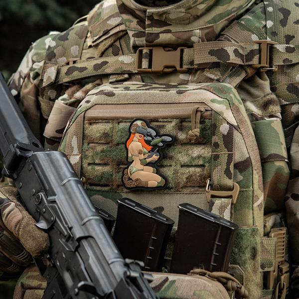 M-Tac Patch Tactical girl #6 PVC redhead/MC V2
