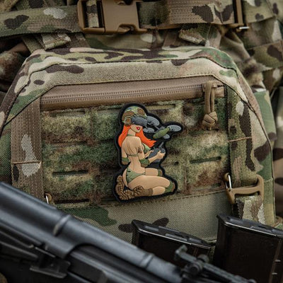 M-Tac Patch Tactical girl #6 PVC redhead/MC V2