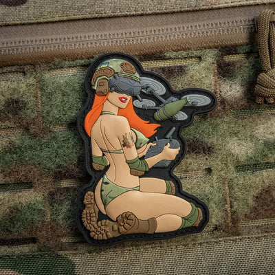 M-Tac Patch Tactical girl #6 PVC redhead/MC V2