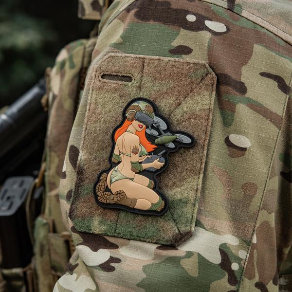 M-Tac Patch Tactical girl #6 PVC redhead/MC V2