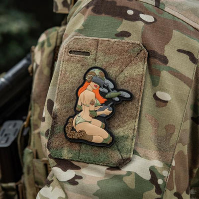M-Tac Patch Tactical girl #6 PVC redhead/MC V2
