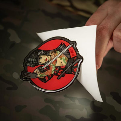 M-Tac Sticker Tactical Girl #3 Skull on Shoulder