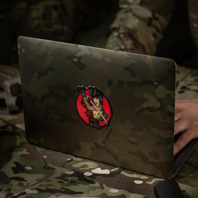 M-Tac Sticker Tactical Girl #3 Skull on Shoulder