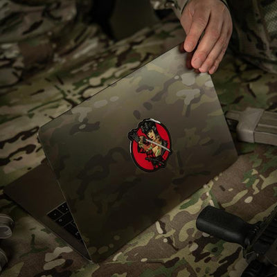 M-Tac Sticker Tactical Girl #3 Skull on Shoulder