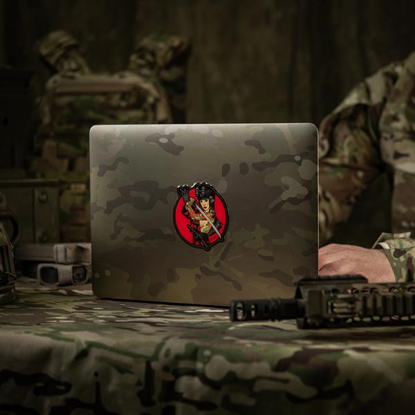 M-Tac Sticker Tactical Girl #3 Skull on Shoulder