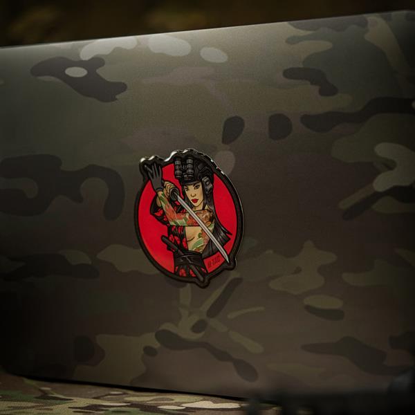M-Tac Sticker Tactical Girl #3 Skull on Shoulder