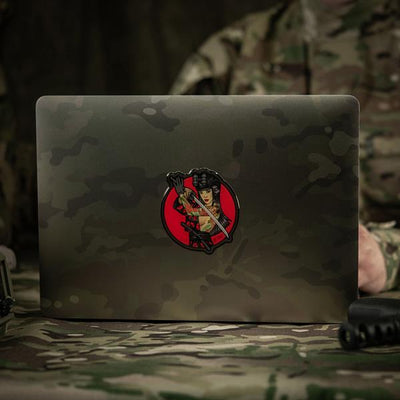 M-Tac Sticker Tactical Girl #3 Skull on Shoulder