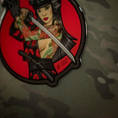 M-Tac Sticker Tactical Girl #3 Skull on Shoulder