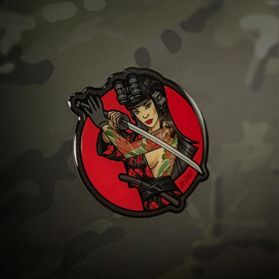 M-Tac Sticker Tactical Girl #3 Skull on Shoulder