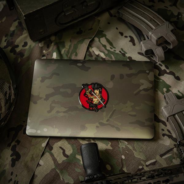 M-Tac Sticker Tactical Girl #3 Skull on Shoulder