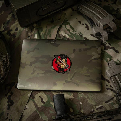 M-Tac Sticker Tactical Girl #3 Skull on Shoulder