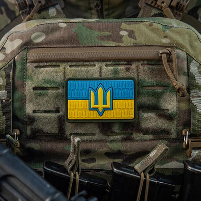 M-Tac patch the flag of Ukraine with the trident of the Armed Forces of Ukraine PVC