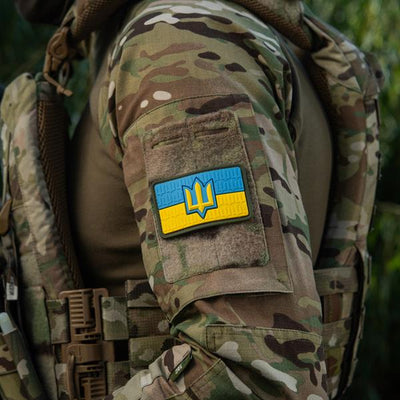 M-Tac patch the flag of Ukraine with the trident of the Armed Forces of Ukraine PVC