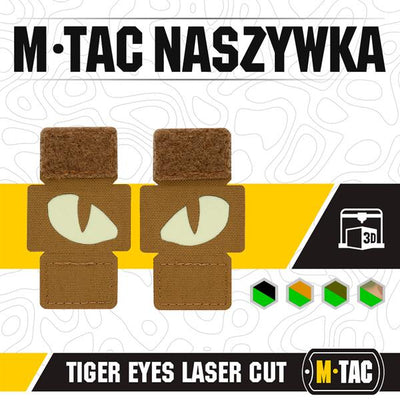 M-Tac patch Tiger Eyes Laser Cut (couple)