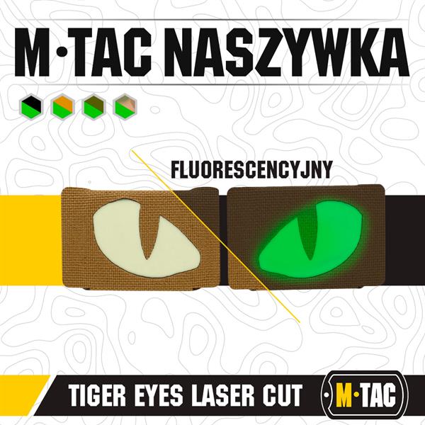 M-Tac patch Tiger Eyes Laser Cut (couple)