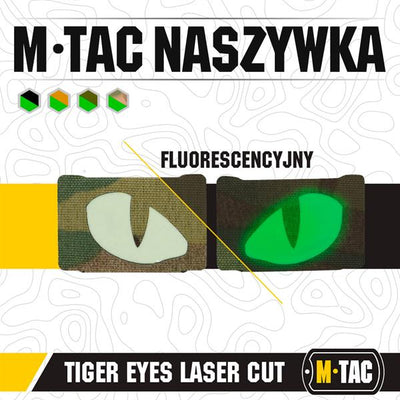 M-Tac patch Tiger Eyes Laser Cut (couple)