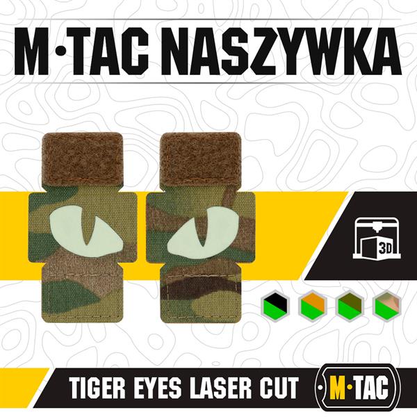 M-Tac patch Tiger Eyes Laser Cut (couple)
