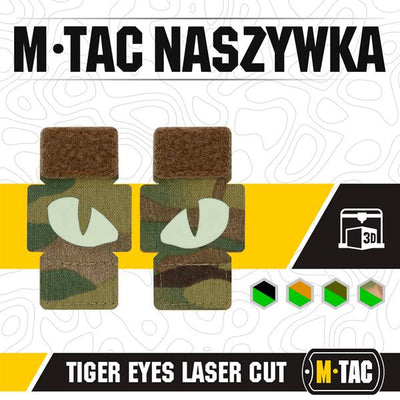 M-Tac patch Tiger Eyes Laser Cut (couple)