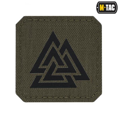 M-Tac patch Valknut Laser Cut Ranger Green/Black