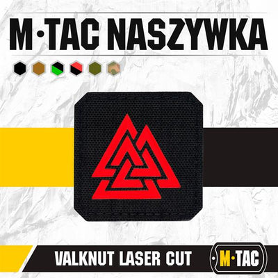 M-Tac patch Valknut Laser Cut Ranger Green/Black