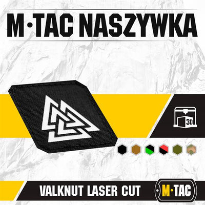 M-Tac patch Valknut Laser Cut Ranger Green/Black