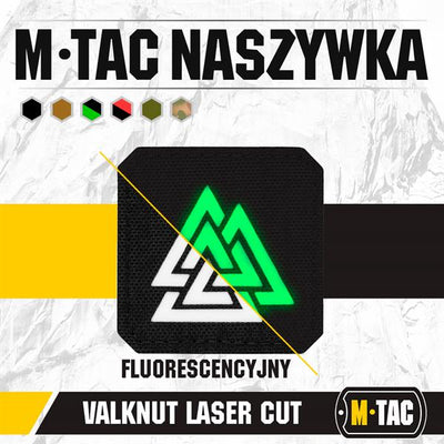 M-Tac patch Valknut Laser Cut Ranger Green/Black
