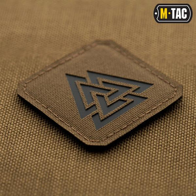 M-Tac patch Valknut Laser Cut Ranger Green/Black