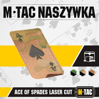 M-Tac patch Ace of Spades Laser Cut