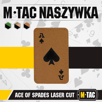 M-Tac patch Ace of Spades Laser Cut