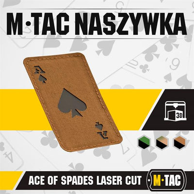 M-Tac patch Ace of Spades Laser Cut