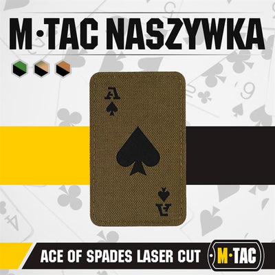 M-Tac patch Ace of Spades Laser Cut