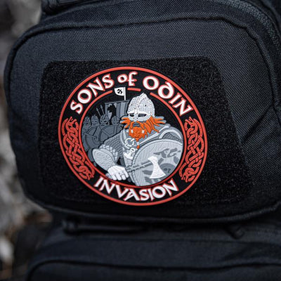 M-Tac patch Sons of Odin 3D PVC black/red