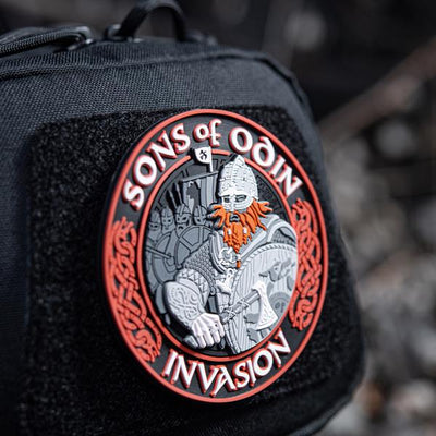 M-Tac patch Sons of Odin 3D PVC black/red