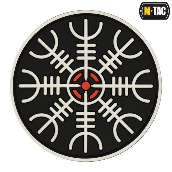 M-Tac patch Egeshelm PVC black and white
