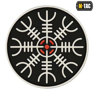 M-Tac patch Egeshelm PVC black and white