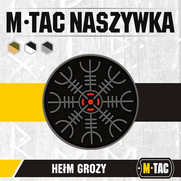 M-Tac patch Egeshelm PVC black and white