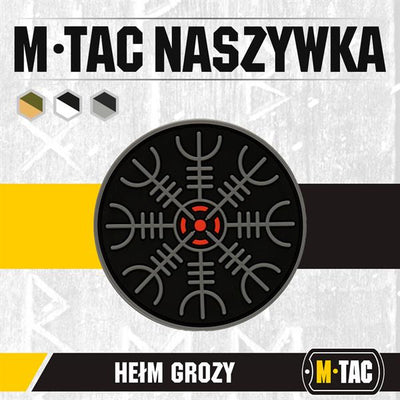 M-Tac patch Egeshelm PVC black and white
