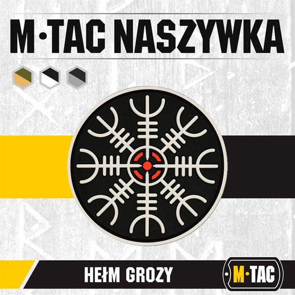 M-Tac patch Egeshelm PVC black and white