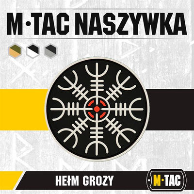 M-Tac patch Egeshelm PVC black and white
