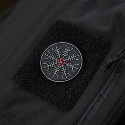 M-Tac patch Egeshelm PVC black and white