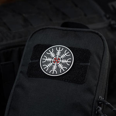 M-Tac patch Egeshelm PVC black and white