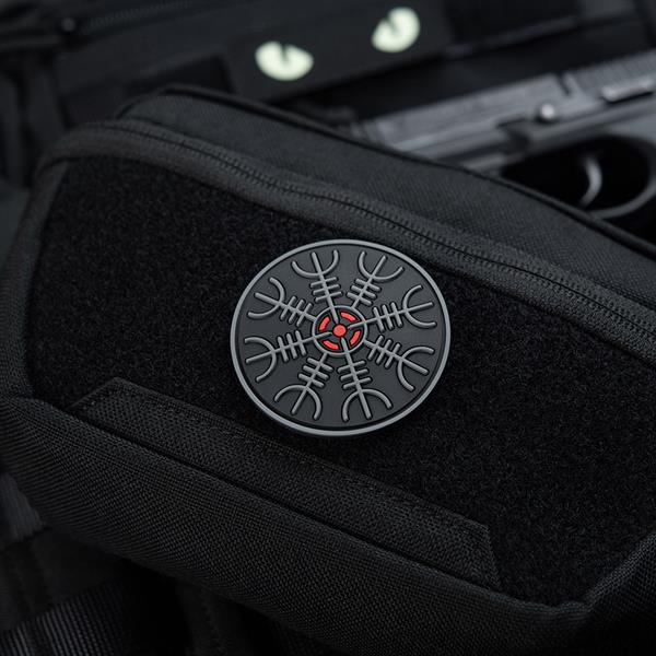 M-Tac patch Egeshelm PVC black and white