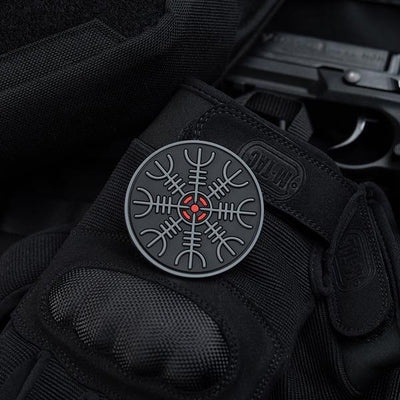 M-Tac patch Egeshelm PVC black and white