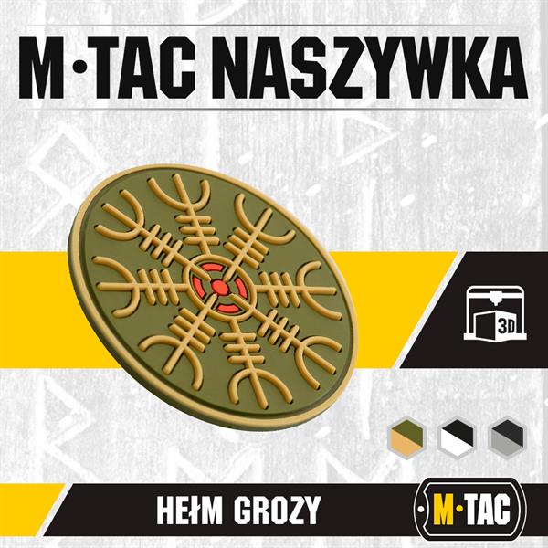 M-Tac patch Egeshelm PVC black and white