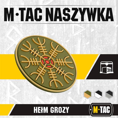 M-Tac patch Egeshelm PVC black and white