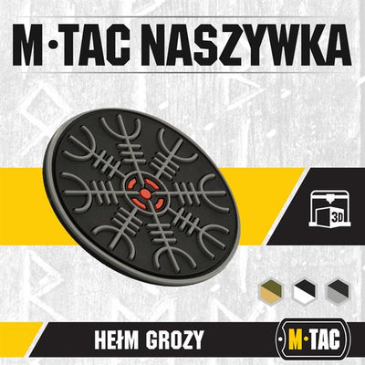 M-Tac patch Egeshelm PVC black and white