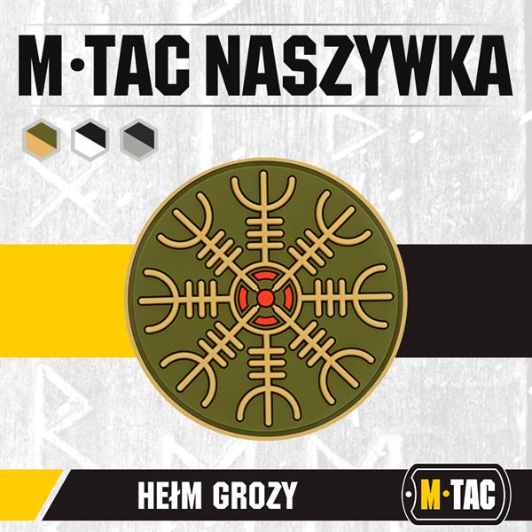 M-Tac patch Egeshelm PVC black and white